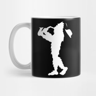 Bigfoot Saxophone Player Mug